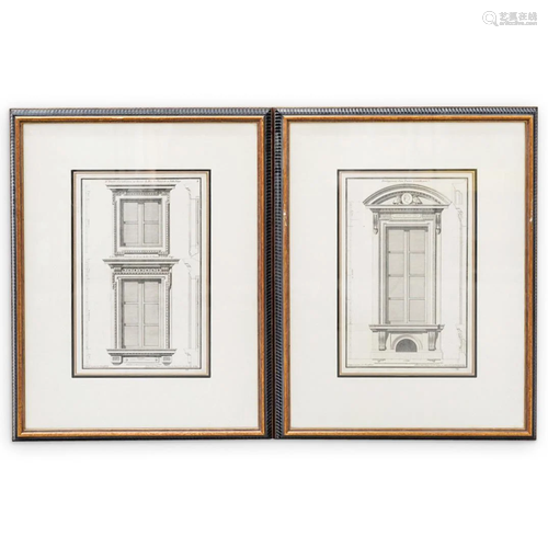 Pair of Greco Roman Architectural Prints