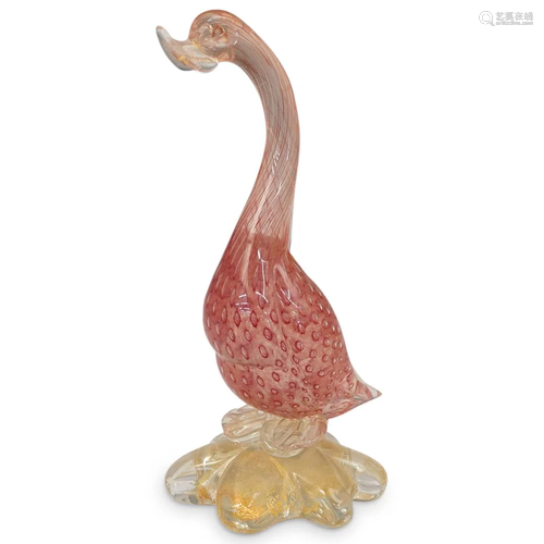 Murano Art Glass Goose Sculpture