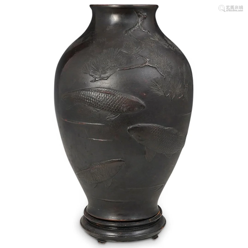 Japanese Bronze Vase