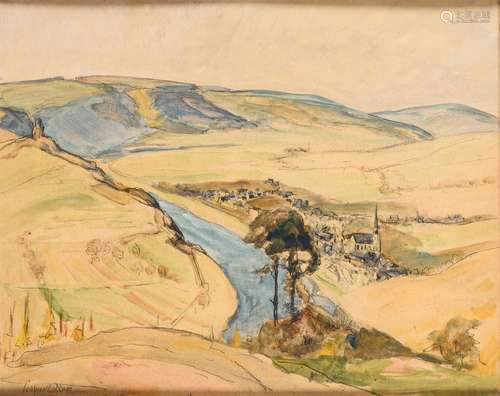 SCHMIDT-ROM, Heinz (1877 Berlin - 1956). Berglandschaft mit ...