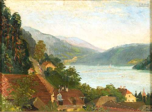 MELTZER, Max. Flusslandschaft.