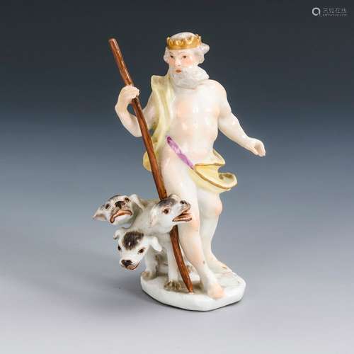 Pluto mit Cerberus. Meissen.