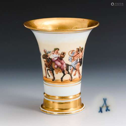 Kratervase mit Bacchantenzug. Meissen.