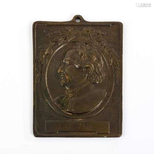 Goethe-Plakette.