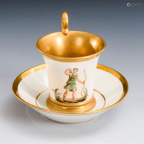 Tasse mit Figurenmalerei. Nymphenburg.