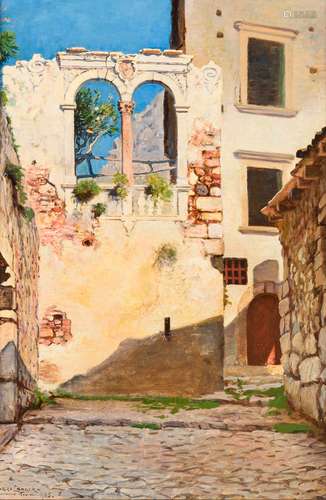 LANGER, Viggo (1860 Reudnitz - Rungsted 1942). Taormina.