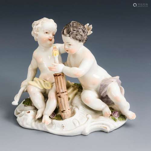 Amorettengruppe. Meissen.