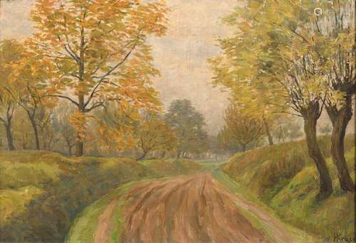 KRUSE, Hermann (1864 Frankfurt - 1928). Herbst im Vordertaun...