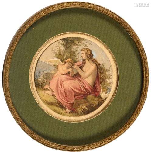 STRAUß, Ernst (* 1840 Dresden). Venus und Amor.