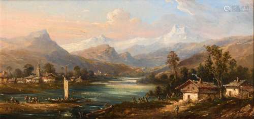 JEKLIN, Andreas (1823 Schiers - 1889 Rongellen). Lac d'Annec...