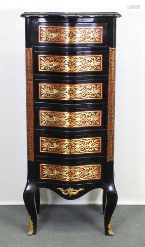 Chiffonière, französischer Boulle-Stil, neuzeitlich, Bronzea...