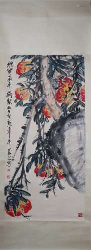 Painting : Fruits by Qi Baishi