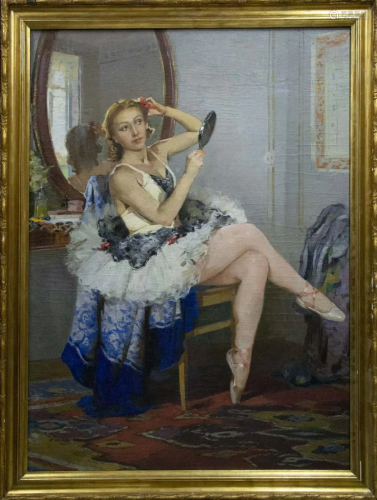 Oil painting Portrait of a girl Plamenitsky Anatoly