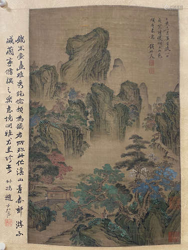 钱杜 山水