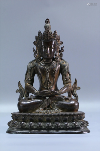 A Bronze Buddha Statue