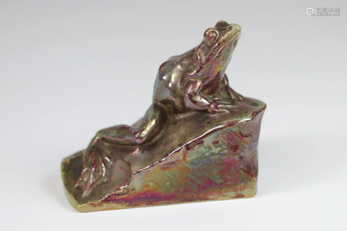 Charles VIRION for Alphonse CYTERE Grenouille enamelled