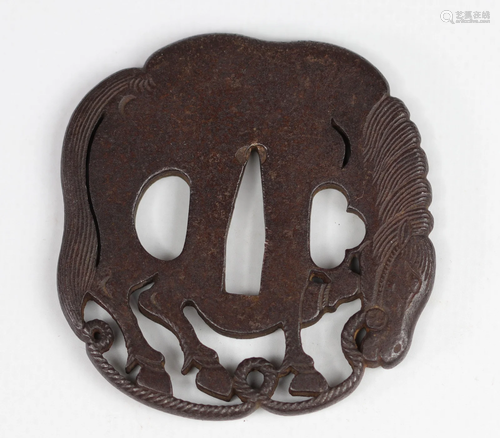 JAPAN EDO Period (1603 - 1868) Tsuba Provenance: