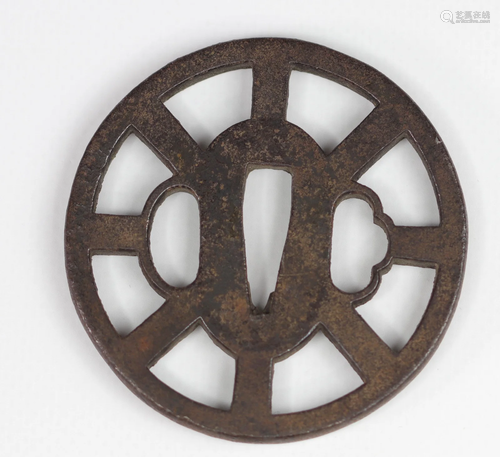 JAPAN EDO Period (1603 - 1868) Tsuba Provenance: