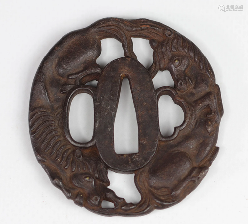 JAPAN EDO Period (1603 - 1868) Tsuba Provenance: