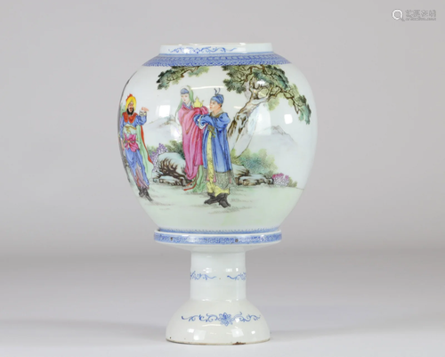 China porcelain lantern, republic period