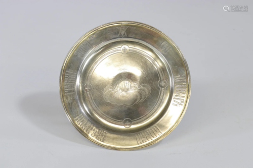 Russia silver dish