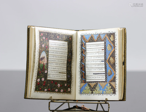 Book of hours, 20 illuminations on velum, 19th century,