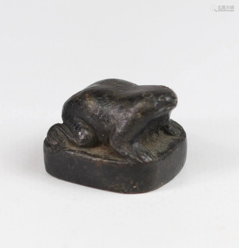 JAPAN EDO period (1603 - 1868) bronze frog Gaston-Louis