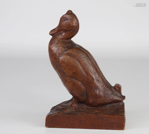 edouard Marcel SANDOZ (1881-1971) wooden sculpture 