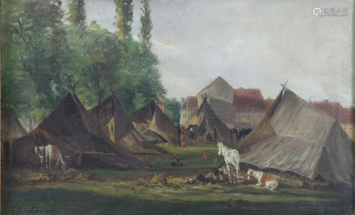 Hst Indian encampment - former Bernasconi collection ca