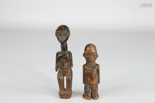 Two small African statuettes