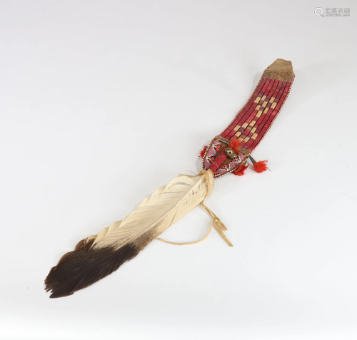 American plains indian ceremonial eagle feather