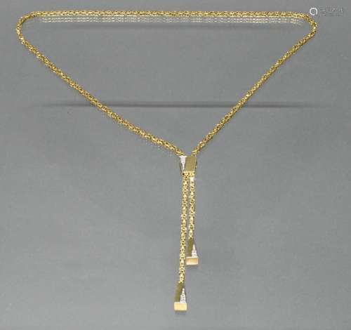 Y-Collier/Königskette, mit Verstellclip, WG/GG 585, 27 Diama...