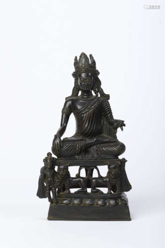 A Bronze Figure of Shakyamuni