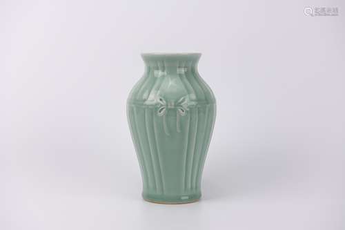 A Celadon Glaze Wrapped Vase