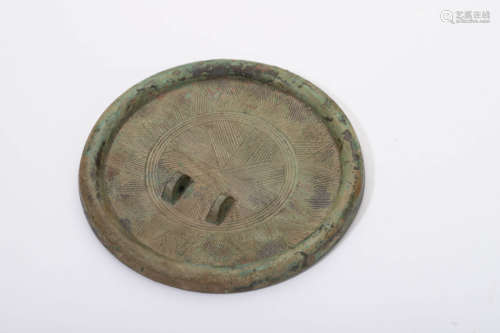 A Bronze Circular Mirror