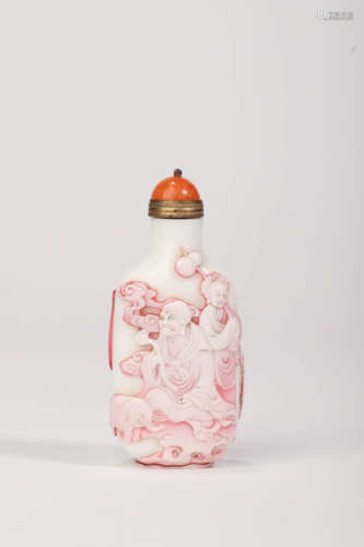 A Glass Figure Snuff Bottle