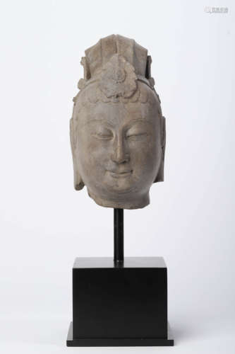 A Carved Head of Buddha