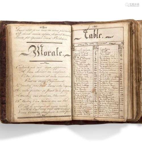 CHANSONS Manuscrit, Album lyrique, [mi-XIXe siècle]; un volu...