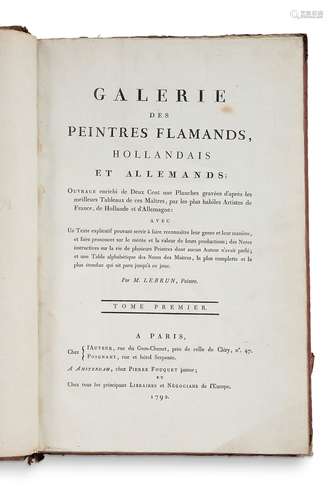 [HISTOIRE DE L'ART]. LE BRUN Jean-Baptiste (1748-1813)Galeri...