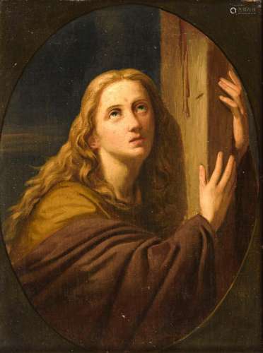 BROUWER, Anthonius (1827 - 1904). Maria Magdalena am Kreuz.