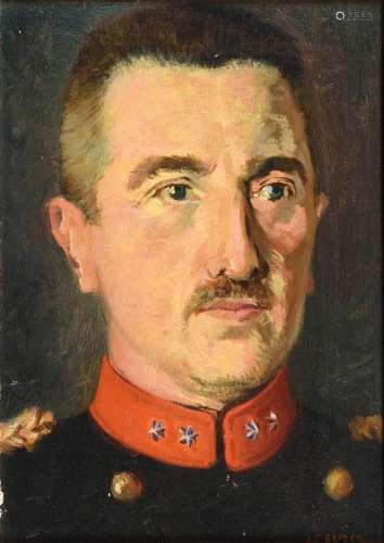 BANDER, Jan C. (1885 Amsterdam - 1956). Offiziersbildnis.