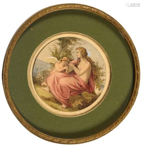 STRAUß, Ernst (* 1840 Dresden). Venus und Amor.