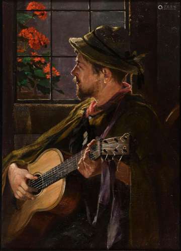 PRÖLSS, Friedrich (1855 Dresden - 1934 München). Gitarrenspi...