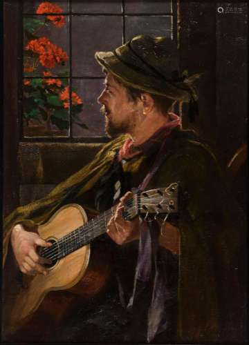 PRÖLSS, Friedrich (1855 Dresden - 1934 München). Gitarrenspi...