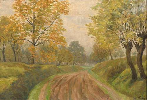 KRUSE, Hermann (1864 Frankfurt - 1928). Herbst im Vordertaun...