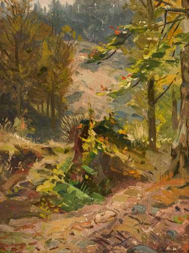 WEICHBERGER, Eduard (1843 Krauthausen - 1913 Weimar). Wald i...