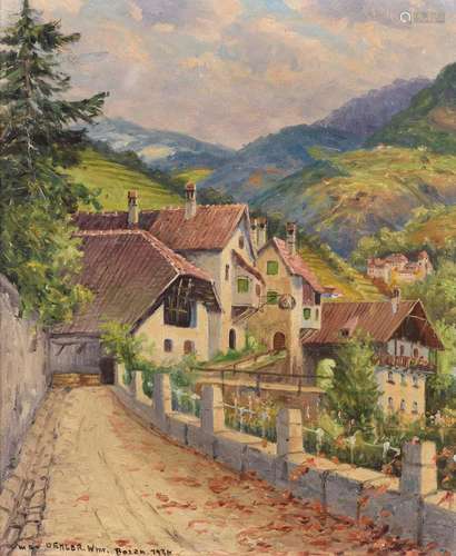 OEHLER, Max (1881 Eisenach - 1943 Weimar). "Blick auf d...