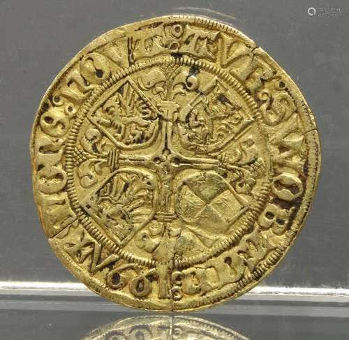 Münze, Goldgulden 1497 der Markgrafschaft Brandenburg in Fra...