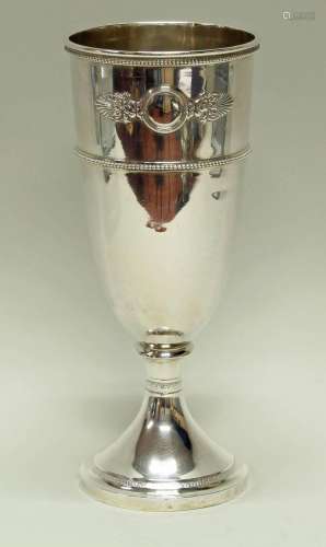 Pokal, Silber 84er, Russland, 1908-1917, Palmettenzier, Perl...