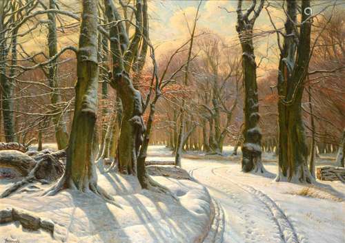 WENNERWALD, Emil (1859 Kopenhagen - 1934). Sonnige Winterlan...